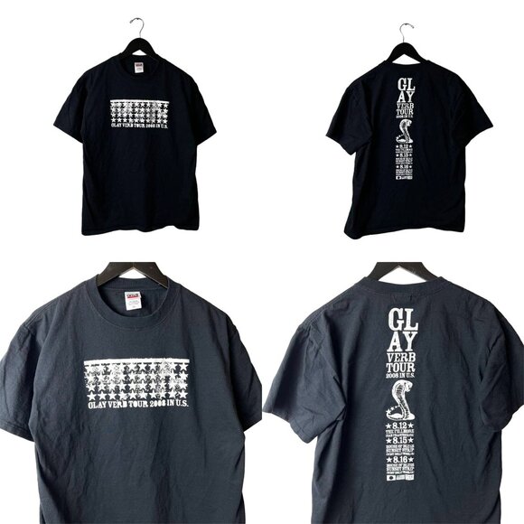 2008 Vintage Y2K Glay Verb Tour T Shirt Adult Black Large L Japanese Rock Band - Picture 1 of 16